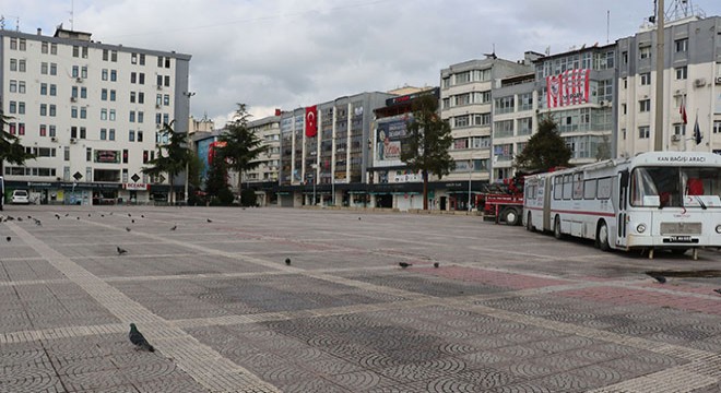 Samsun da sokaklar boş kaldı