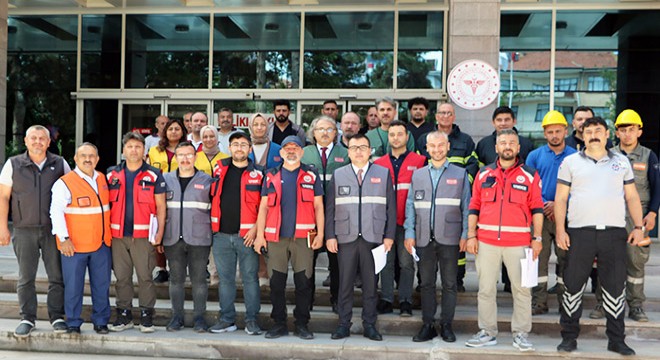 Sandıklı Devlet Hastanesi'nde yangın tatbikatı