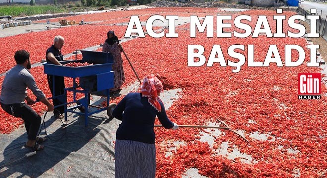 Şanlıurfa da,  acı  mesaisi başladı