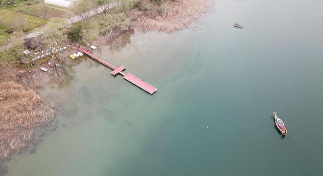 Sapanca Gölü nde su seviyesi yükseliyor