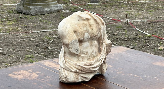Saraçhane Arkeoloji Parkı'nda Roma dönemine ait heykel bulundu