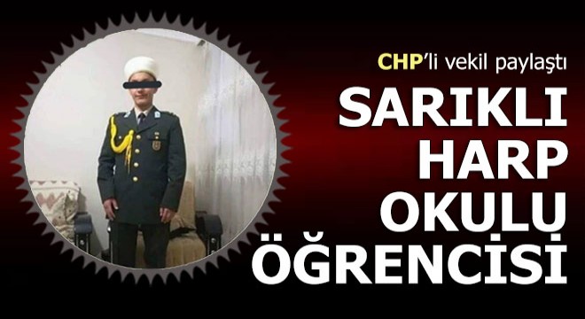 Sarıklı Harp Okulu öğrencisi