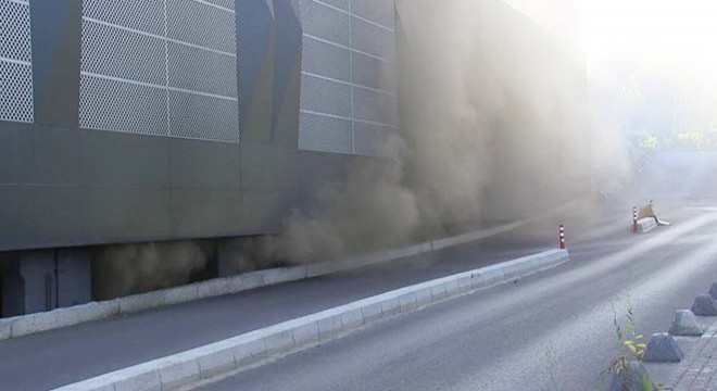 Sarıyer'de iş merkezinde yangın