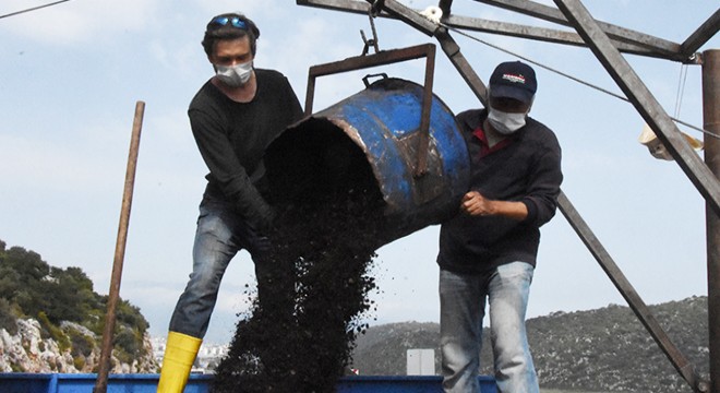 Satın aldığı gübreyi, kurduğu düzenekle karayoluna taşıdı