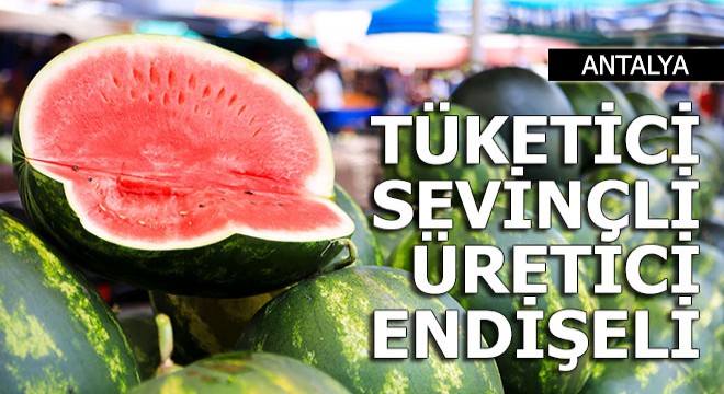 Sebze ve meyvede tüketici sevinçli, üretici endişeli