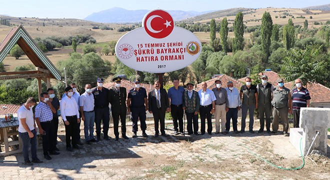 Şehidin adını taşıyan hatıra ormanına ziyaret