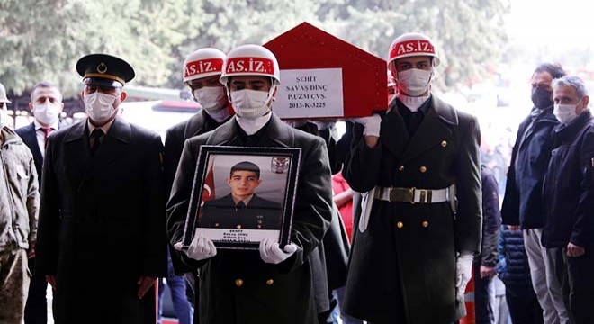Şehit Uzman Çavuş Savaş Dinç, son yolculuğuna uğurlandı