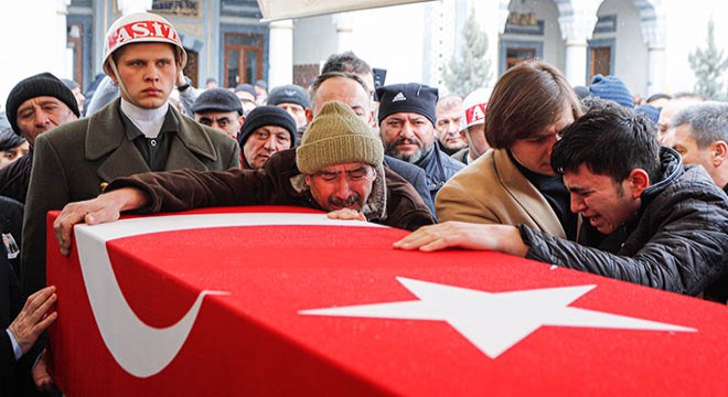 Şehit Uzman Onbaşı Davut Özcan, son yolculuğuna uğurlandı