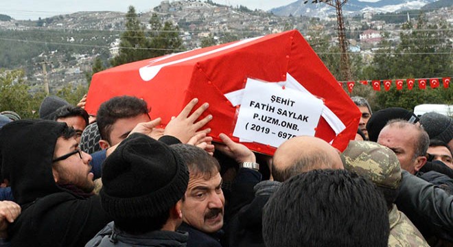 Şehit Uzman Onbaşı Fatih Saylak, son yolculuğuna uğurlandı