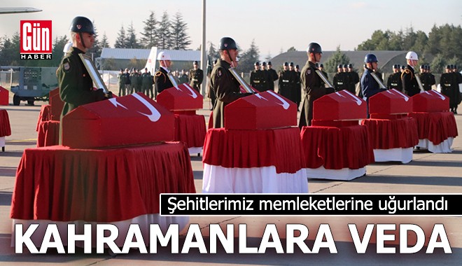 Şehitlerimiz memleketlerine uğurlandı