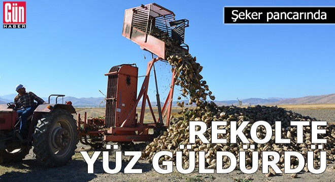Şeker pancarında rekolte yüz güldürdü