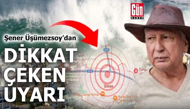 Şener Üşümezsoy'dan dikkat çeken uyarı