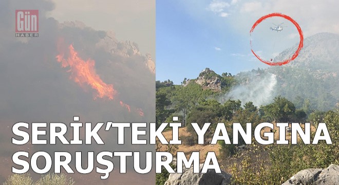 Serik'te 10 hektar orman alanı zarar gördü