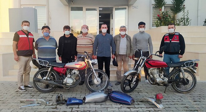 Serik'te 7 motosikleti çaldığı iddia edilen 2 kişi yakalandı