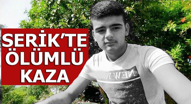 Serik'te kaza: 1 ölü