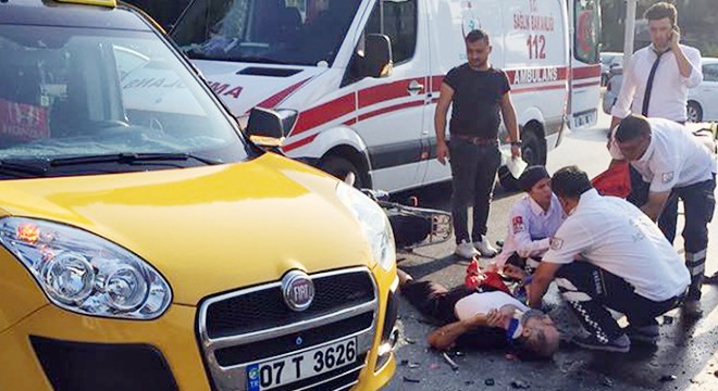 Serik'te kaza: 1 yaralı