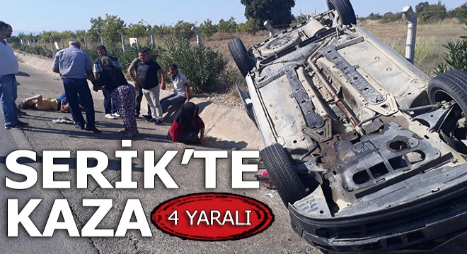 Serik'te kaza: 4 yaralı