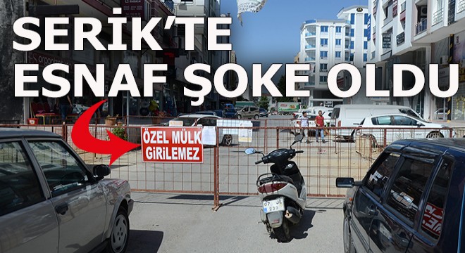 Serik'te öyle bir olay yaşandı ki esnaf ne yapacağını şaşırdı