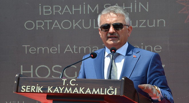 Serik'te yeni ortaokulun temeli atıldı