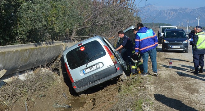 Serik te kaza: 1 yaralı