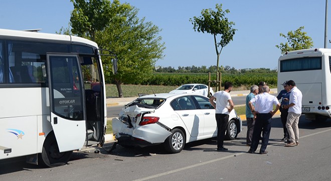 Serik te zincirleme kaza: 1 yaralı