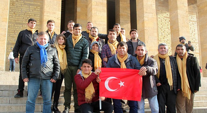 Serikli engelliler Anıtkabir'de