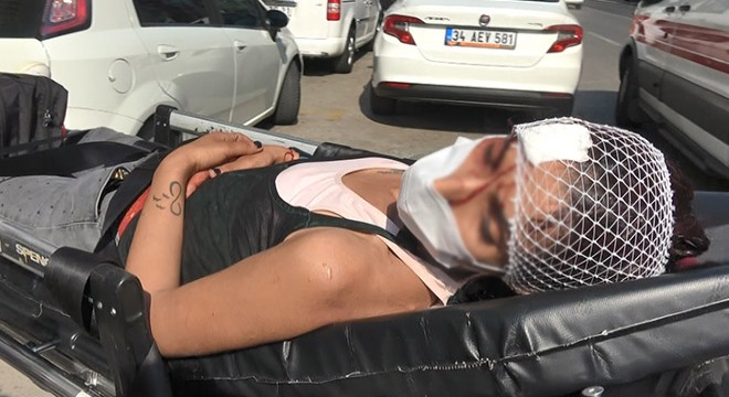 Sevgilisinin başından yaraladığı kadın, bankaya sığındı