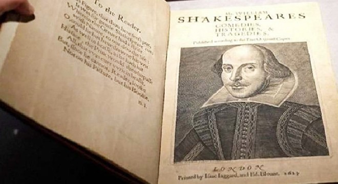 Shakespeare’in kitabı 2 milyon 470 bin dolara satıldı