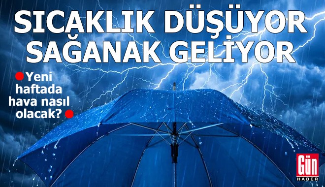 Sıcaklık düşüyor, sağanak geliyor!