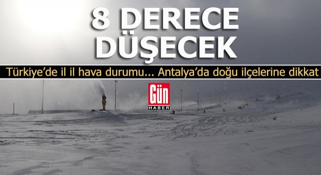 Sıcaklıklar 8 derece birden düşecek!