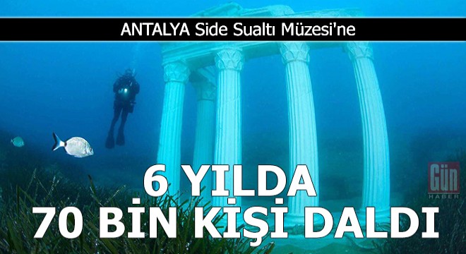 Side Sualtı Müzesi'ne, 6 yılda 70 bin kişi daldı