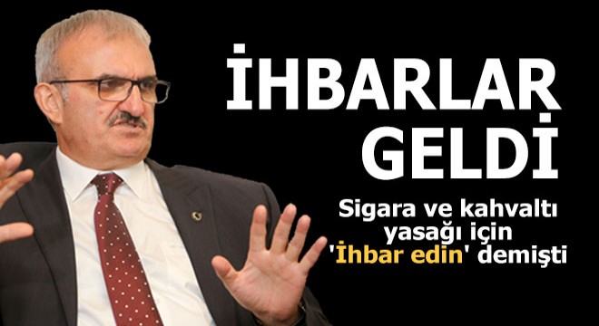 Sigara ve kahvaltı yasağı için ihbarlar geldi