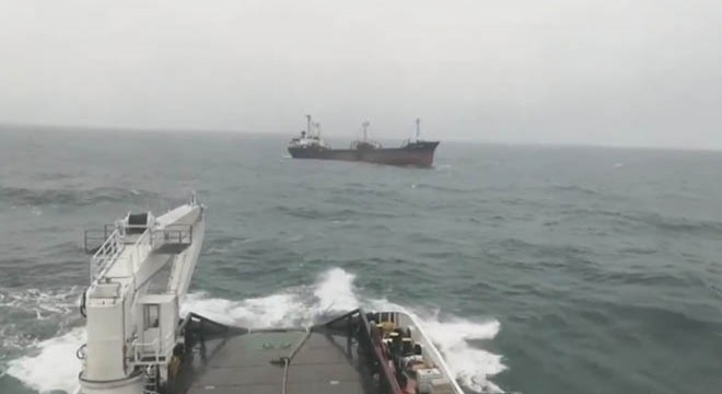 Şile açıklarında kargo gemisi sürüklendi