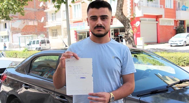Sileceğe bırakılan kağıdı ceza sandı, gerçek başka çıktı