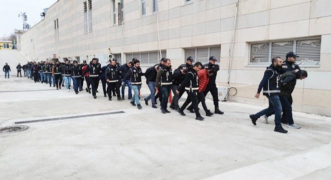 ‘Silindir’ operasyonunda 22 şüpheli adliyede