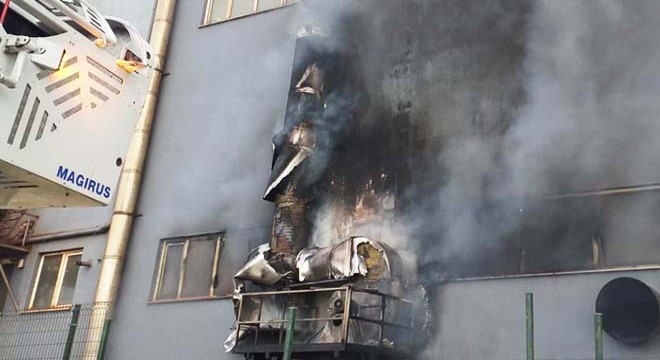 Silivri'de fabrika yangını