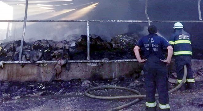Sirke fabrikasında çıkan yangın korkuttu