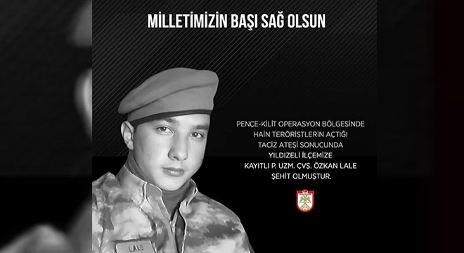 Sivas'a şehit ateşi düştü