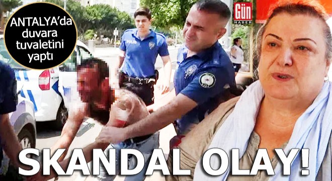 Skandal olay! Duvara tuvaletini yaptı