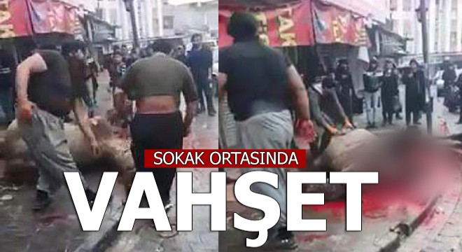 Sokak ortasında vahşet
