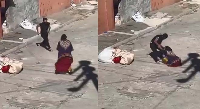 Sokakta tartıştığı eşini darbetti; gözaltına alındı