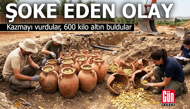 Şoke eden olay! Boru hattı döşerken 600 kilo altın buldular
