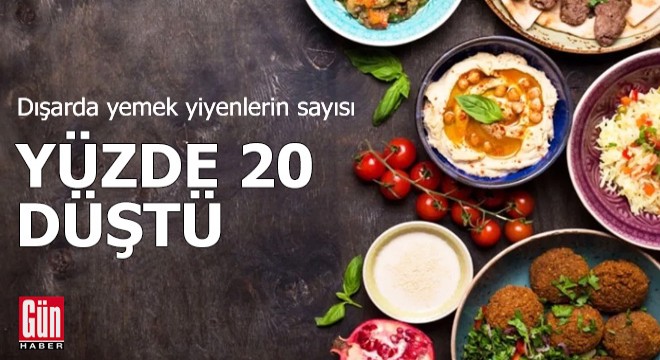 Son 6 ayda dışarda yemek yiyenlerin sayısı yüzde 20 düştü