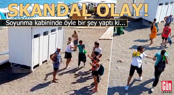 Soyunma kabininde öyle bir şey yaptı ki...