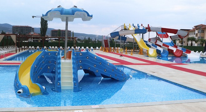 Spor kompleksi ve aquapark açıldı