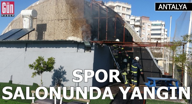 Spor salonunda yangın