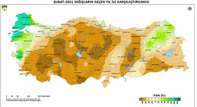 Şubatta sıcaklık 2.8 derece arttı, yağışlar yüzde 47 azaldı