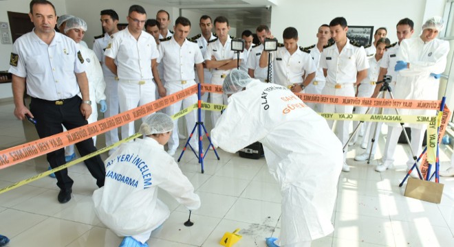 Subay adaylarına olay yeri inceleme eğitimi