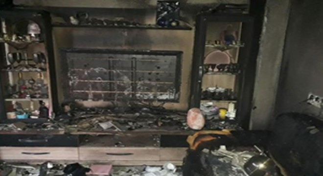 Sular kesik olduğu için yangına müdahale edemedi