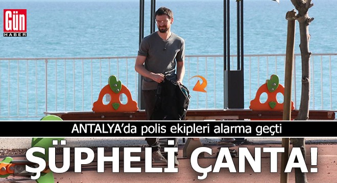 Şüpheli çanta polisi alarma geçirdi